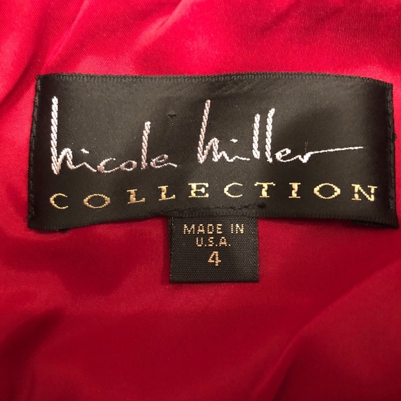 Nicole Miller collection strapping red bodycon - Picture 4 of 9